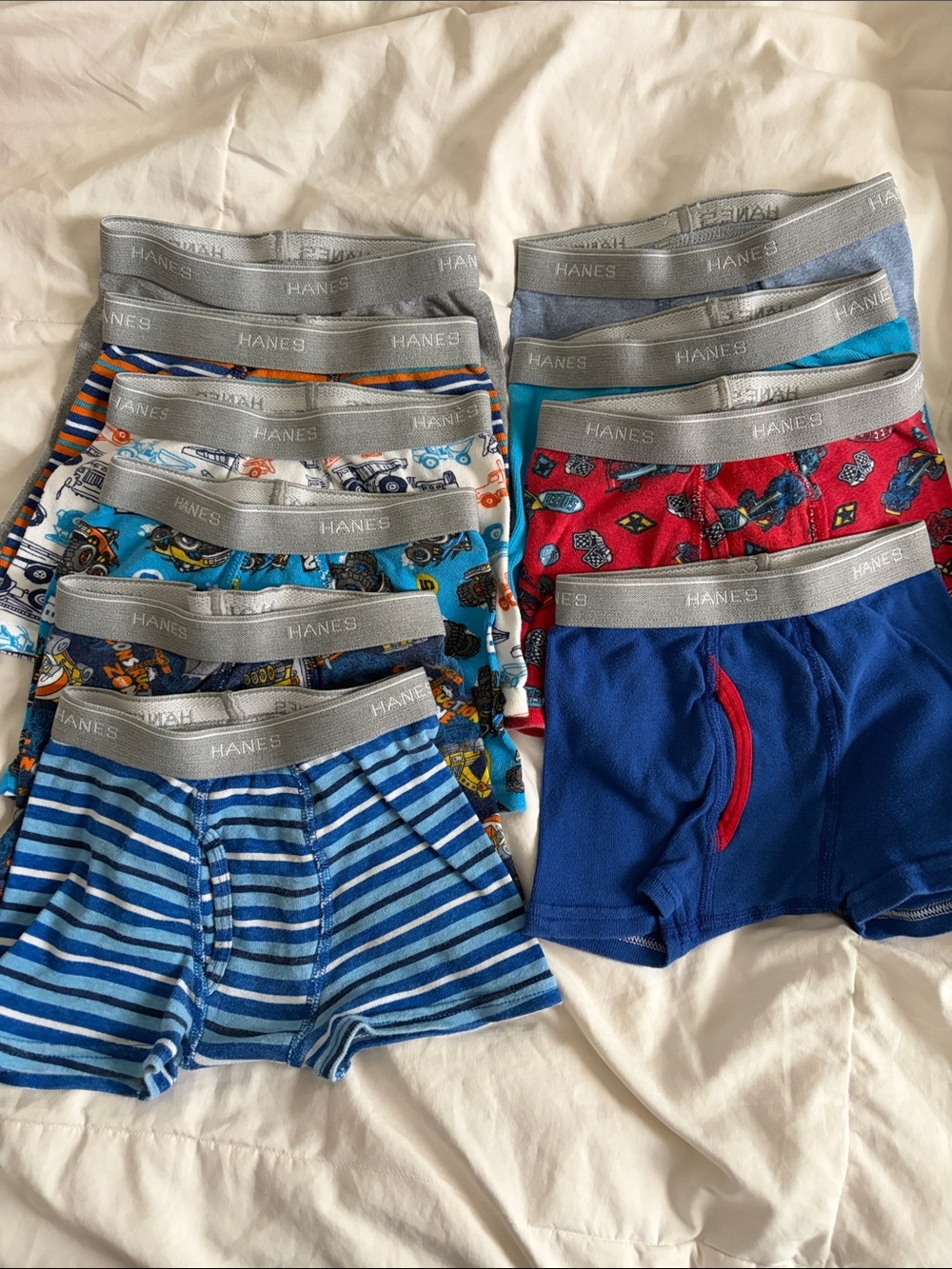 Hanes Boys Boxer Briefs size 4T - lot of 10